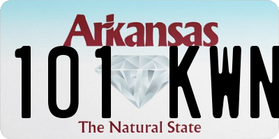 AR license plate 101KWN
