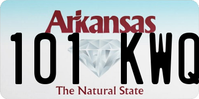 AR license plate 101KWQ
