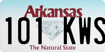AR license plate 101KWS