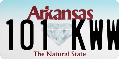 AR license plate 101KWW