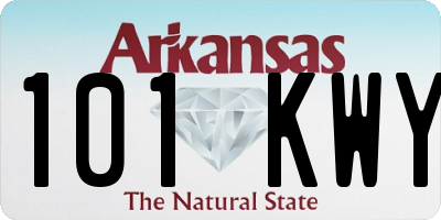 AR license plate 101KWY