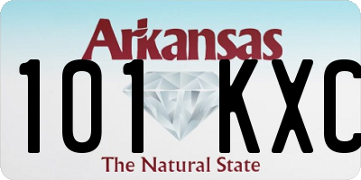 AR license plate 101KXC