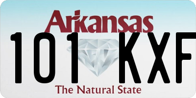 AR license plate 101KXF