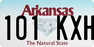 AR license plate 101KXH