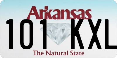 AR license plate 101KXL