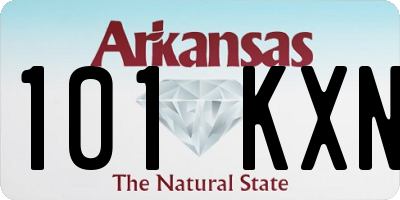 AR license plate 101KXN