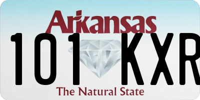 AR license plate 101KXR