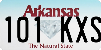AR license plate 101KXS