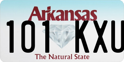 AR license plate 101KXU