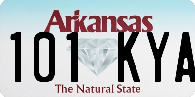 AR license plate 101KYA
