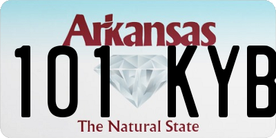 AR license plate 101KYB