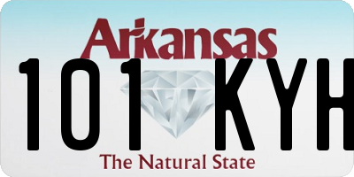 AR license plate 101KYH