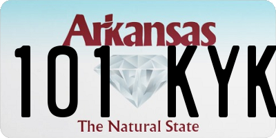 AR license plate 101KYK