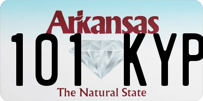 AR license plate 101KYP
