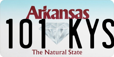 AR license plate 101KYS