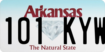 AR license plate 101KYW