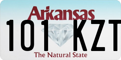 AR license plate 101KZT