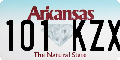 AR license plate 101KZX
