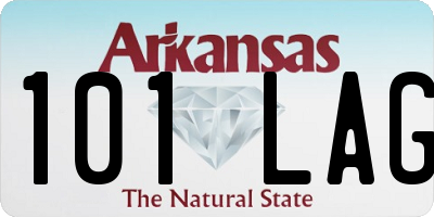 AR license plate 101LAG