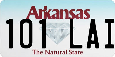 AR license plate 101LAI