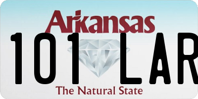 AR license plate 101LAR