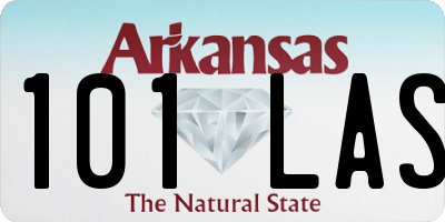 AR license plate 101LAS