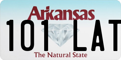 AR license plate 101LAT