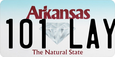 AR license plate 101LAY
