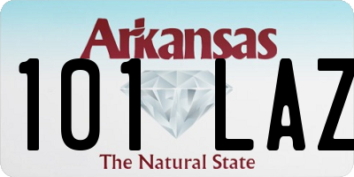 AR license plate 101LAZ