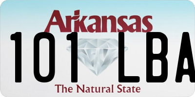 AR license plate 101LBA