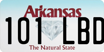 AR license plate 101LBD