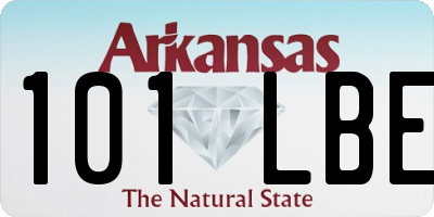 AR license plate 101LBE