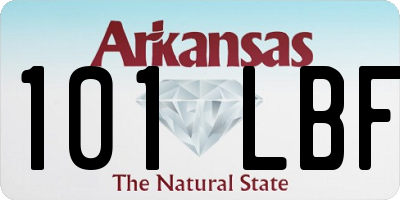AR license plate 101LBF
