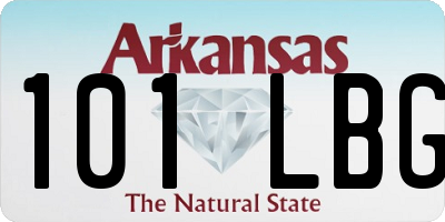AR license plate 101LBG