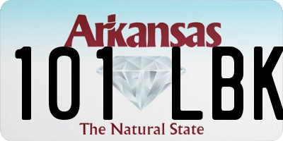 AR license plate 101LBK
