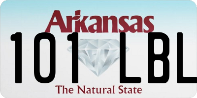 AR license plate 101LBL