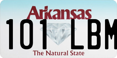 AR license plate 101LBM