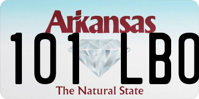 AR license plate 101LBO