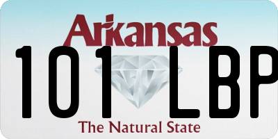 AR license plate 101LBP