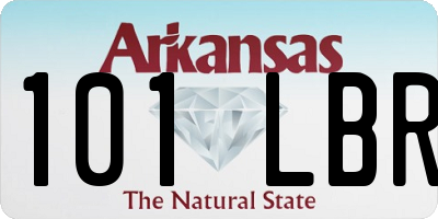 AR license plate 101LBR
