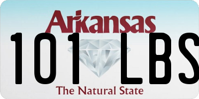 AR license plate 101LBS