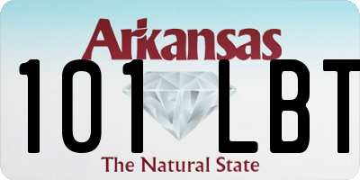 AR license plate 101LBT