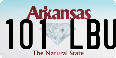 AR license plate 101LBU