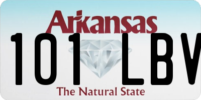 AR license plate 101LBV