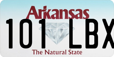 AR license plate 101LBX
