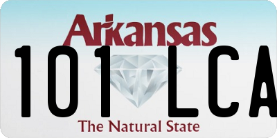 AR license plate 101LCA