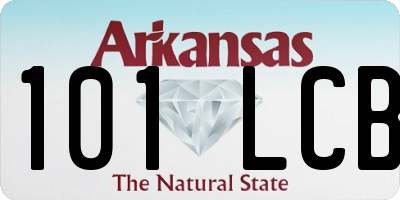 AR license plate 101LCB