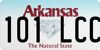 AR license plate 101LCC