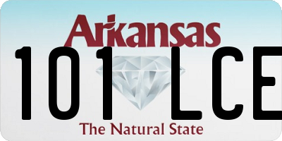 AR license plate 101LCE