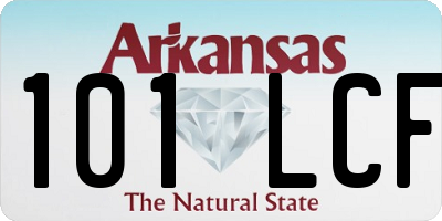 AR license plate 101LCF